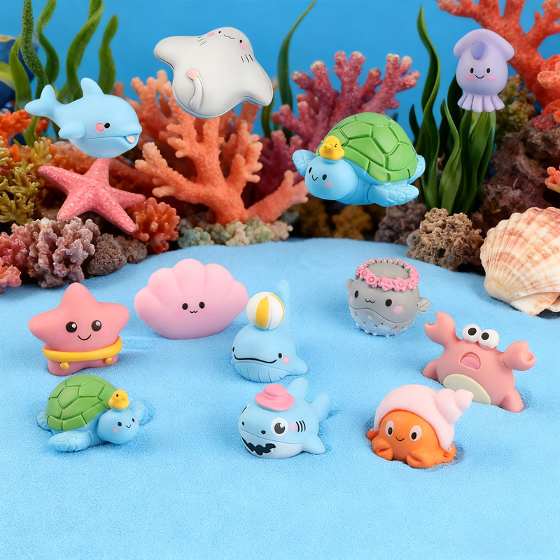 Aquarium Marine - Micro landscape cute marine animals dolphins