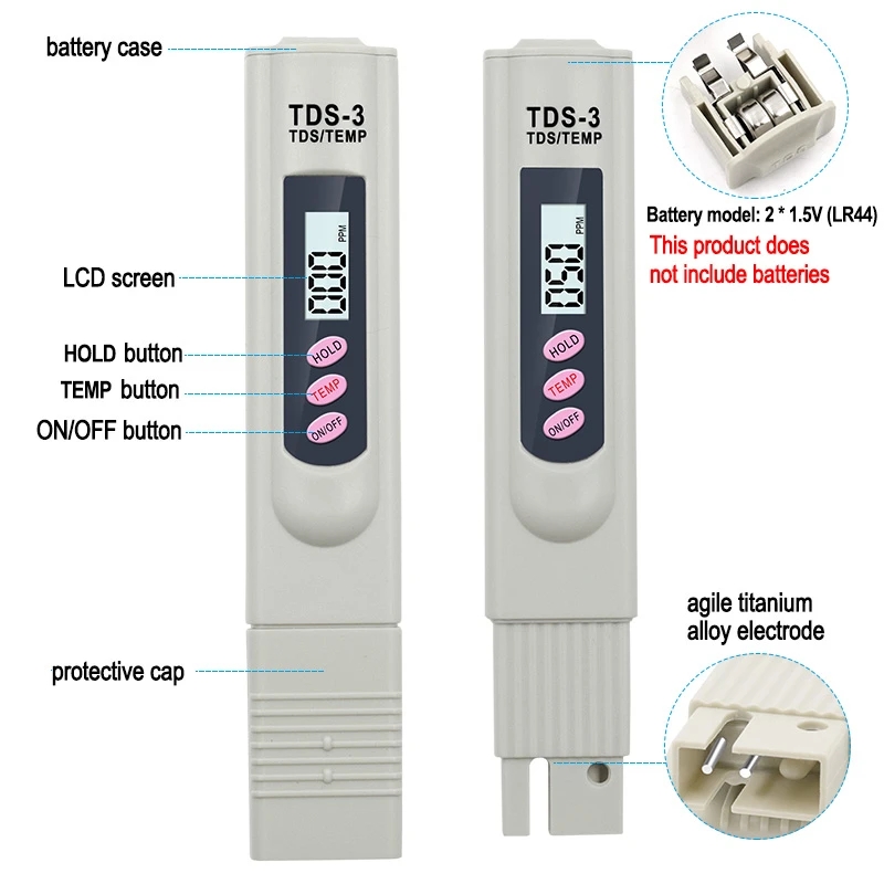 1/3 Pcs Portable LCD Digital T – обзор и цена Marine Aquarium Water Analyzer
