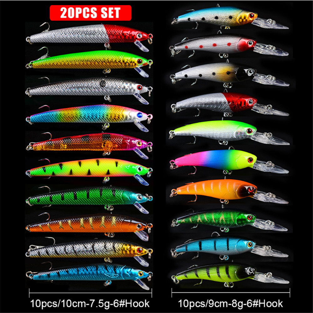 20pcs/lot Minnow Fishing Lures – обзор и цена Marine Salt Mix
