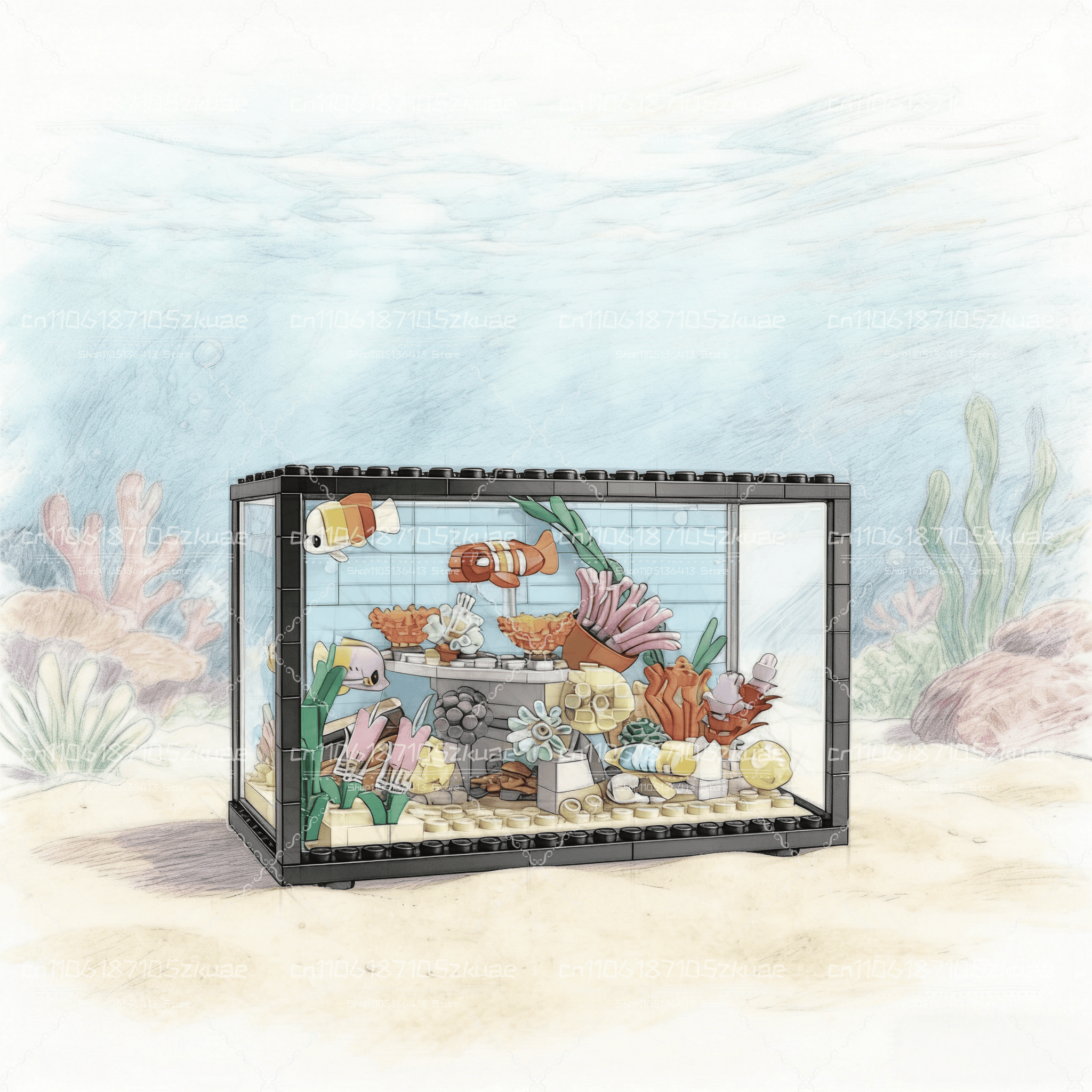 Idea Fish Tank Building Block  – обзор и цена Aquarium Marine
