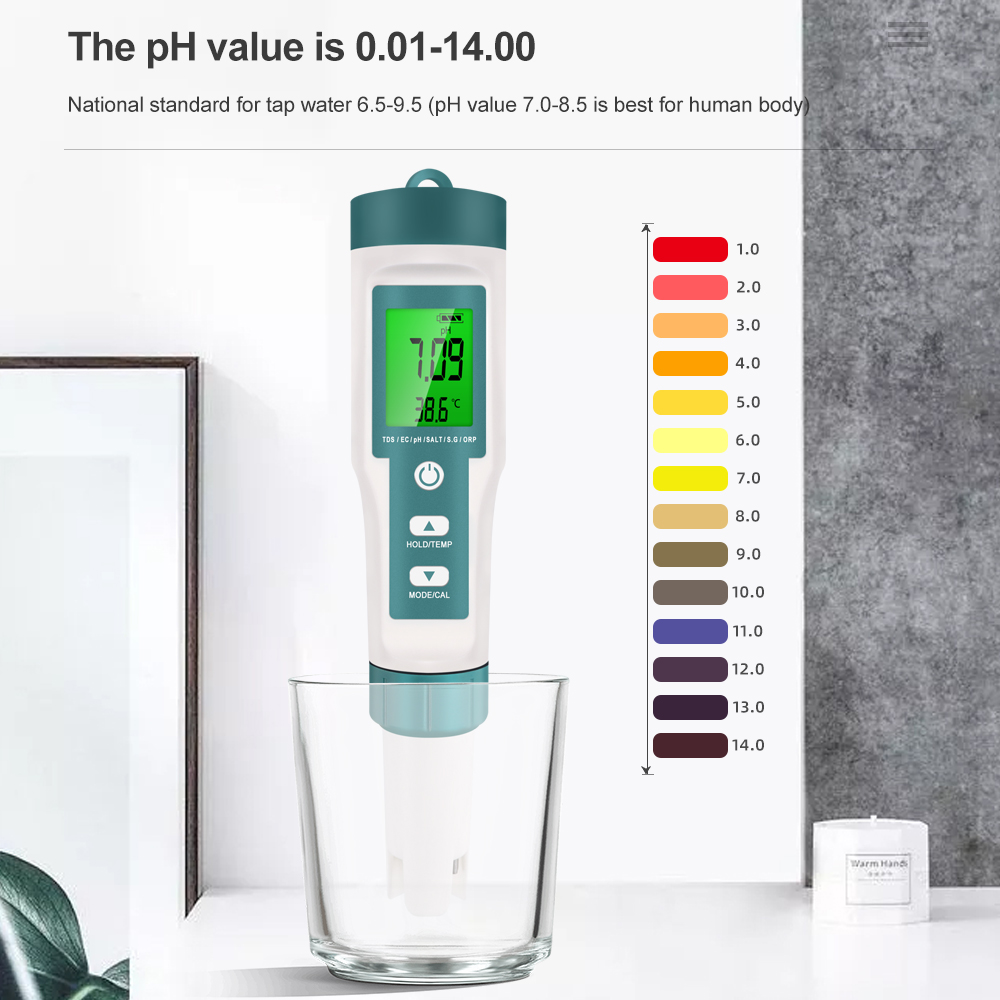 7 in 1 PH TDS EC ORP Salinity  – обзор и цена Marine Aquarium Water Analyzer