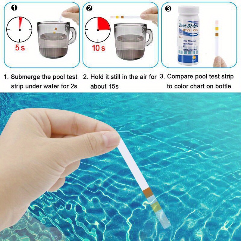 Chlorine PH Test Strips SPA Sw – обзор и цена Marine Aquarium Water Analyzer