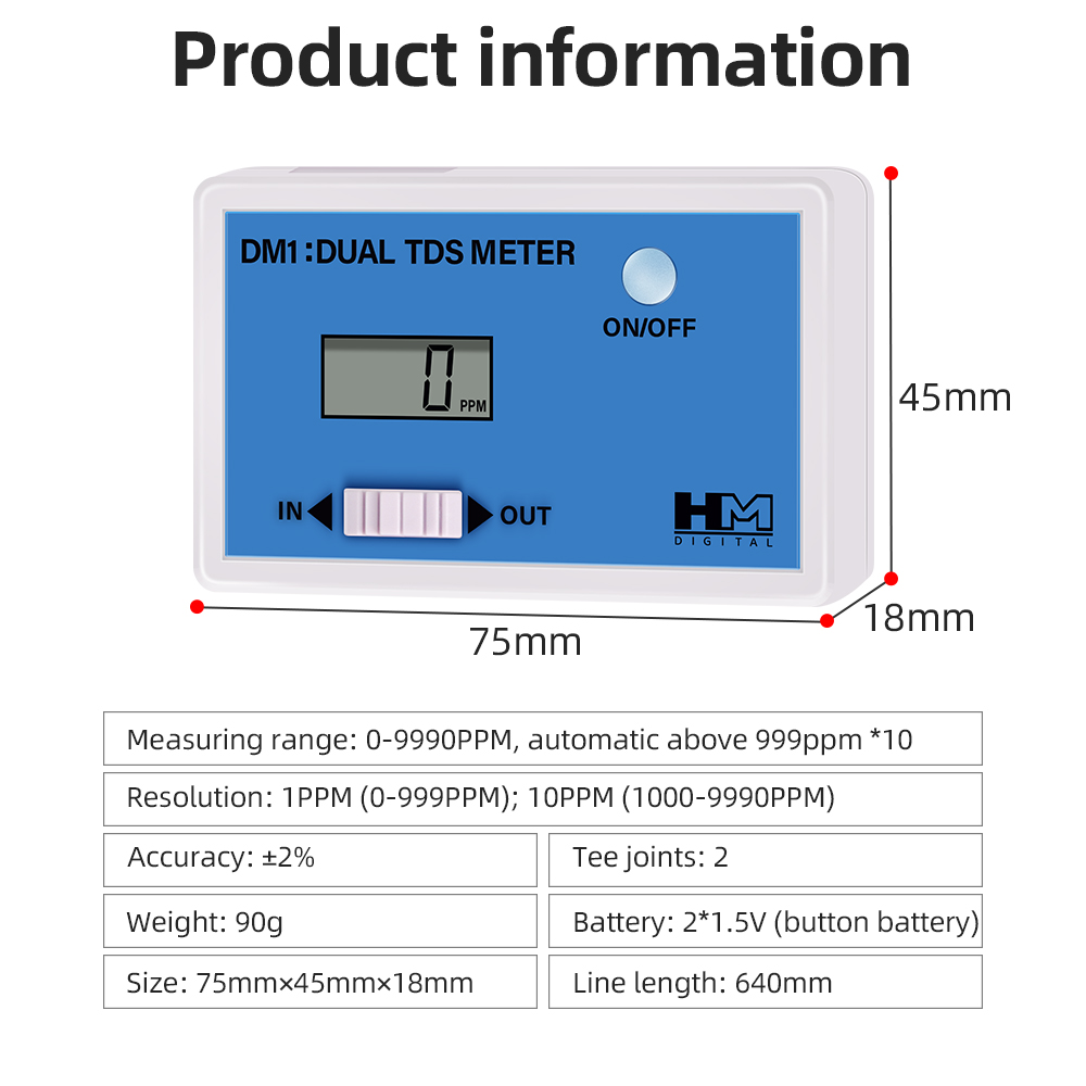 Digital Water Quality Tester D – обзор и цена Marine Aquarium Water Analyzer